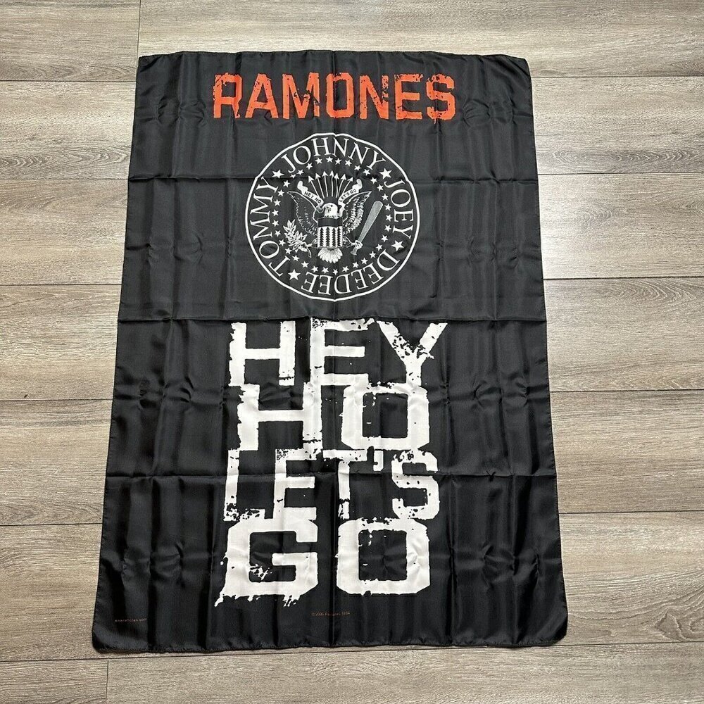 Ramones Hey Ho Lets Go Textile Poster Flag Y2K 2006 30X40